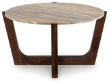 Tanidore Warm Brown Coffee Table by Ashley at Eve Furniture