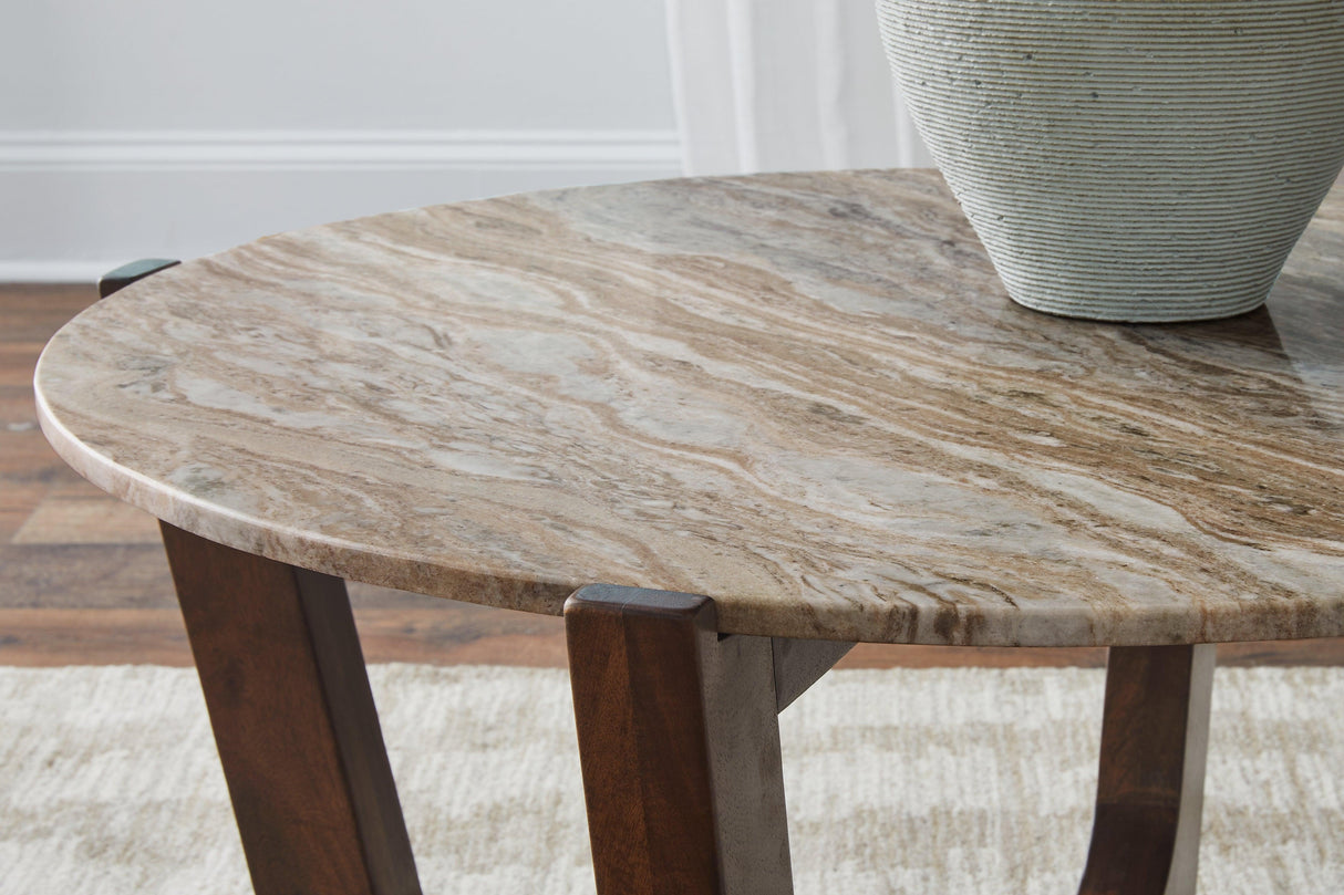 Tanidore Warm Brown Coffee Table by Ashley at Eve Furniture