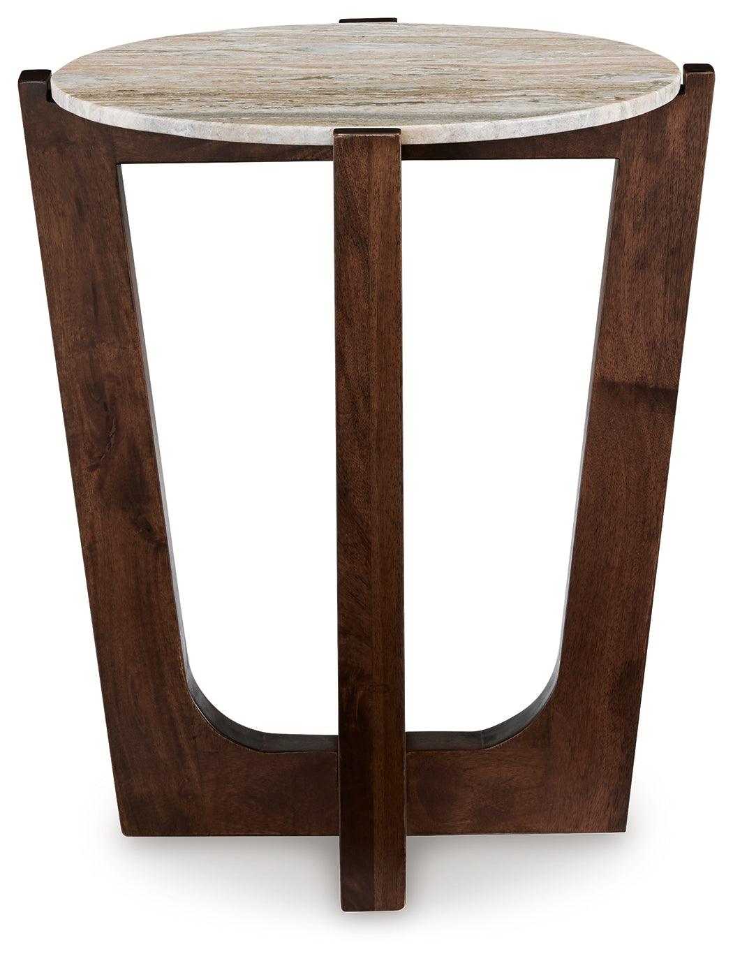 Tanidore Warm Brown End Table by Ashley at Eve Furniture