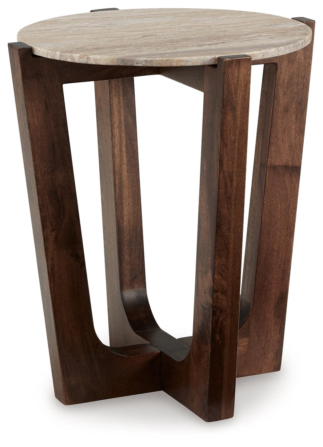 Tanidore Warm Brown End Table by Ashley at Eve Furniture