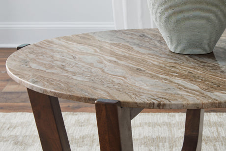 Tanidore Warm Brown Coffee Table by Ashley at Eve Furniture