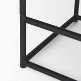Taniel Light Brown Wood w/ Black Metal Counter Stool by Mercana at Eve Furniture