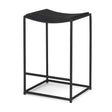 Taniel Textured Black Wood w/ Black Metal Counter Stool by Mercana at Eve Furniture