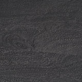 Taniel Textured Black Wood w/ Black Metal Stool by Mercana at Eve Furniture