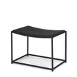 Taniel Textured Black Wood w/ Black Metal Stool by Mercana at Eve Furniture