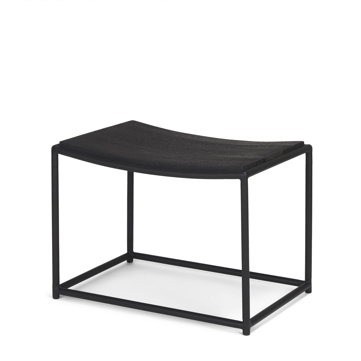 Taniel Textured Black Wood w/ Black Metal Stool by Mercana at Eve Furniture