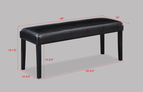 Tanner Black Dining Bench by Crown Mark at Eve Furniture