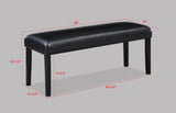 Tanner Black Dining Bench by Crown Mark at Eve Furniture