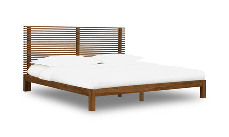 Tanner Eastern King Solid Ash Platform Bed in Roux by Modus Furniture at Eve Furniture