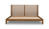 Tanner Eastern King Solid Ash Platform Bed in Roux by Modus Furniture at Eve Furniture