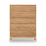 Tanner Five Drawer Ash Wood Chest in Flaxen by Modus Furniture at Eve Furniture
