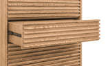 Tanner Five Drawer Ash Wood Chest in Flaxen by Modus Furniture at Eve Furniture