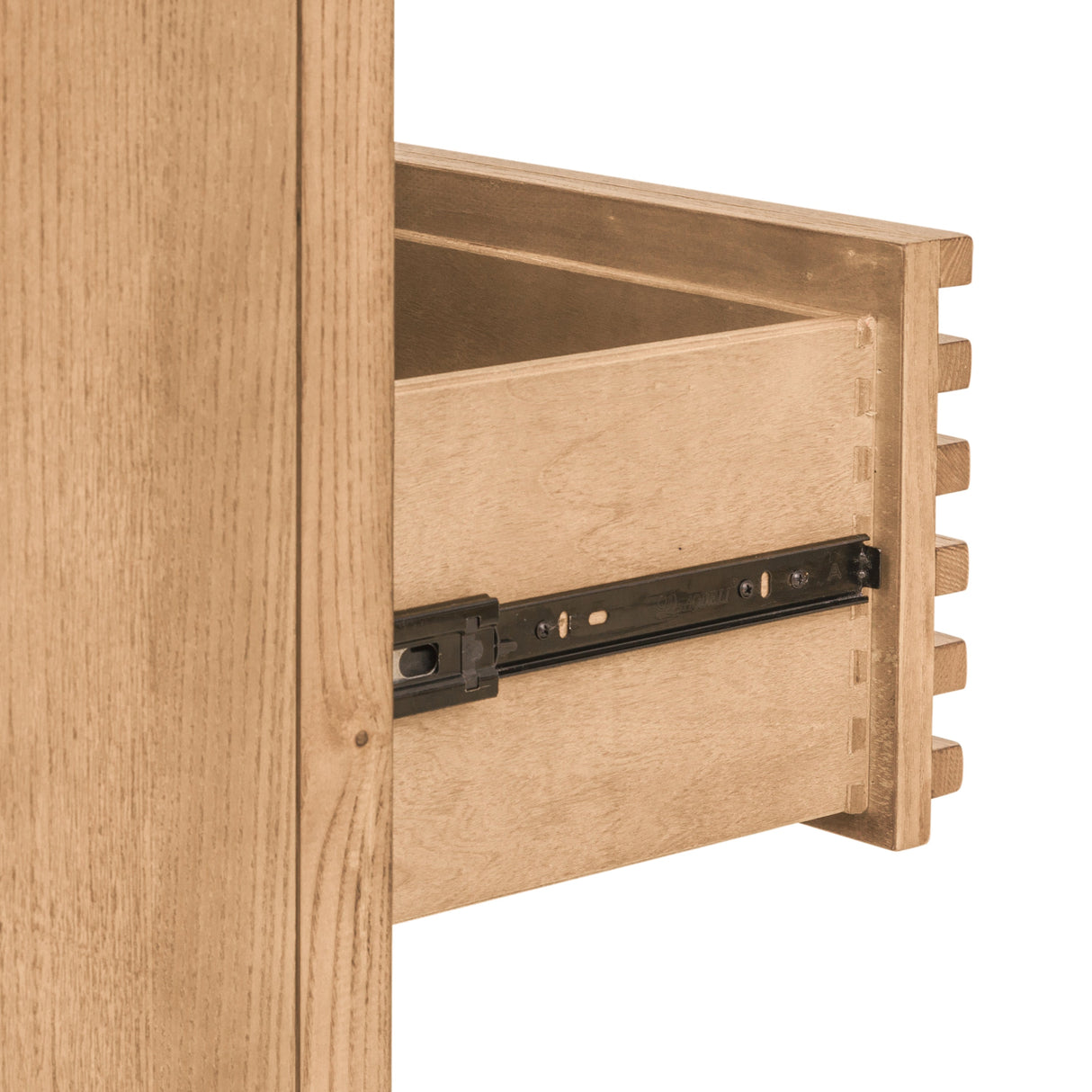 Tanner Five Drawer Ash Wood Chest in Flaxen by Modus Furniture at Eve Furniture