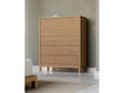 Tanner Five Drawer Ash Wood Chest in Flaxen by Modus Furniture at Eve Furniture