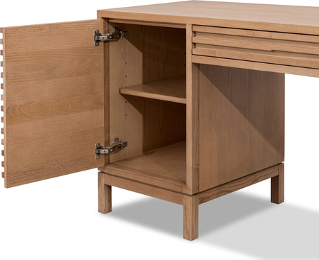Tanner Flaxen File Drawer Desk by Modus Furniture at Eve Furniture