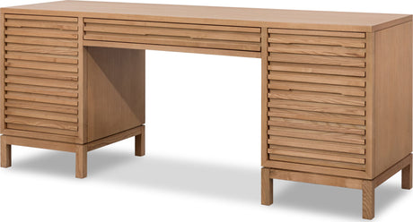 Tanner Flaxen File Drawer Desk by Modus Furniture at Eve Furniture