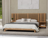 Tanner Flaxen Queen Solid Ash Wall Bed with Integrated Nightstands by Modus Furniture at Eve Furniture