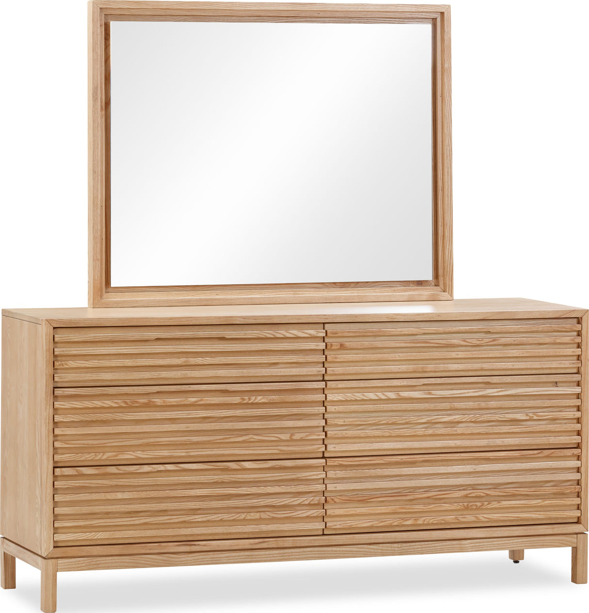 Tanner Flaxen Six Drawer Ash Wood Dresser by Modus Furniture at Eve Furniture
