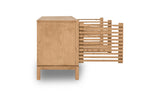 Tanner Four Door Solid Ash Media Console in Flaxen by Modus Furniture at Eve Furniture