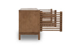Tanner Four Door Solid Ash Media Console in Roux by Modus Furniture at Eve Furniture