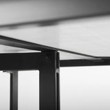 Tanner I Rectangular White Marble W/ Metal Base Dining Table by Mercana at Eve Furniture