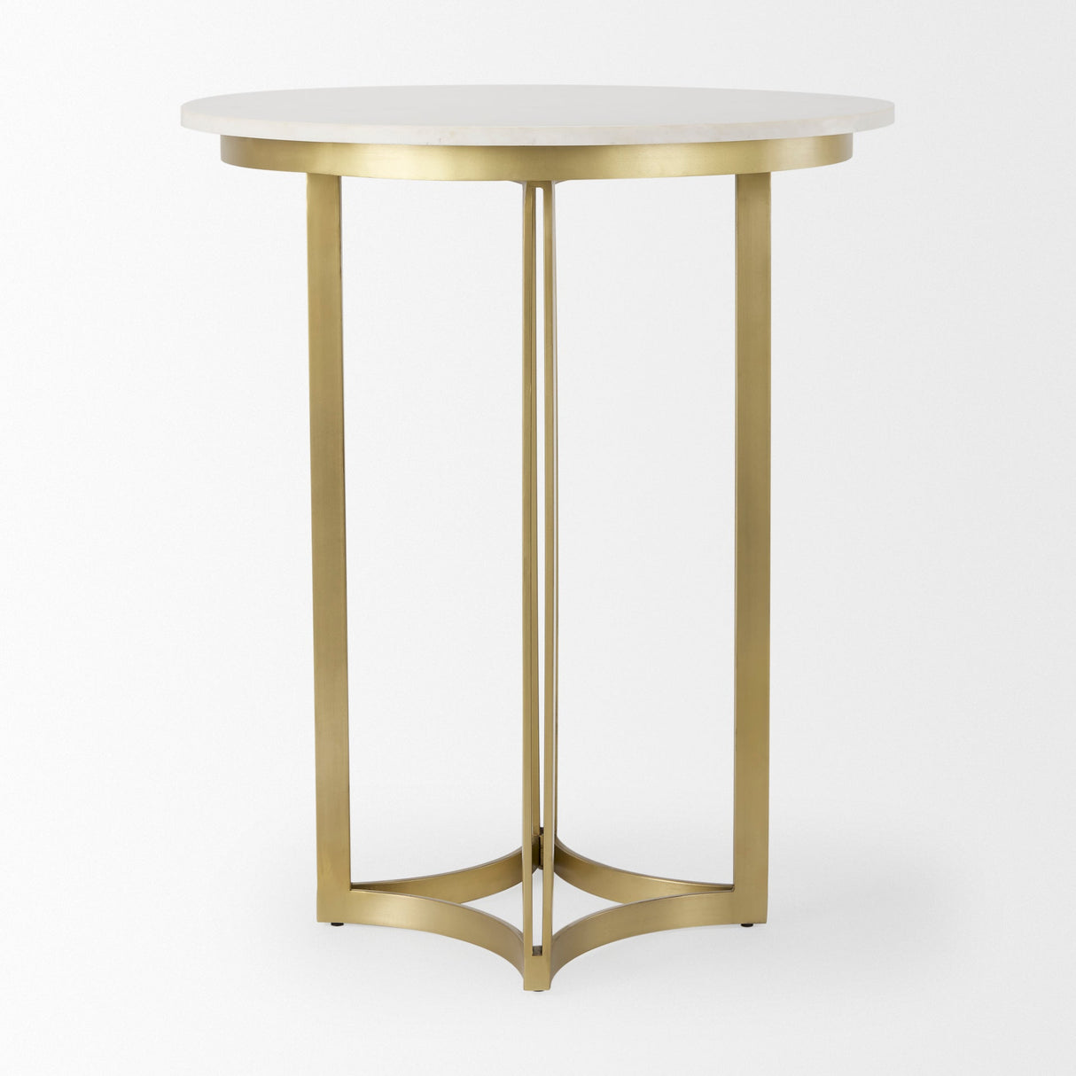 Tanner Marble & Gold Metal Bistro Table by Mercana at Eve Furniture