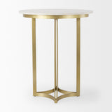 Tanner Marble & Gold Metal Bistro Table by Mercana at Eve Furniture