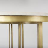 Tanner Marble & Gold Metal Bistro Table by Mercana at Eve Furniture