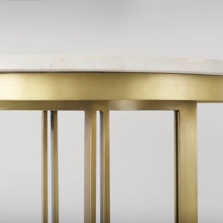 Tanner Marble & Gold Metal Bistro Table by Mercana at Eve Furniture