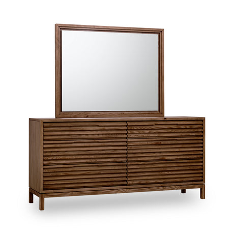 Tanner Six Drawer Ash Wood Dresser in Roux by Modus Furniture at Eve Furniture