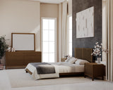 Tanner Six Drawer Ash Wood Dresser in Roux by Modus Furniture at Eve Furniture