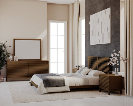 Tanner Six Drawer Ash Wood Dresser in Roux by Modus Furniture at Eve Furniture