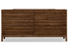 Tanner Six Drawer Ash Wood Dresser in Roux by Modus Furniture at Eve Furniture