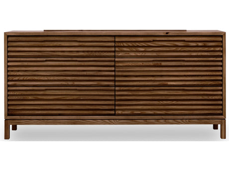 Tanner Six Drawer Ash Wood Dresser in Roux by Modus Furniture at Eve Furniture