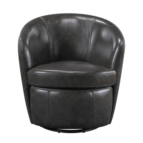 Tanner Smoky Gray Swivel Chair by Homelegance at Eve Furniture
