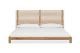 Tanner Solid Ash Eastern King Platform Bed in Flaxen by Modus Furniture at Eve Furniture