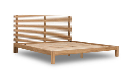 Tanner Solid Ash Eastern King Platform Bed in Flaxen by Modus Furniture at Eve Furniture
