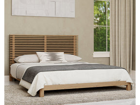 Tanner Solid Ash Eastern King Platform Bed in Flaxen by Modus Furniture at Eve Furniture