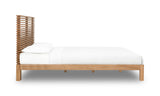 Tanner Solid Ash Full Platform Bed in Flaxen by Modus Furniture at Eve Furniture