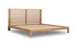 Tanner Solid Ash Full Platform Bed in Flaxen by Modus Furniture at Eve Furniture