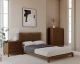 Tanner Solid Ash Full Platform Bed in Roux by Modus Furniture at Eve Furniture