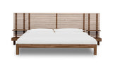 Tanner Solid Ash Full Wall Bed with Integrated Nightstands in Roux by Modus Furniture at Eve Furniture