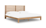 Tanner Solid Ash Queen Platform Bed in Flaxen by Modus Furniture at Eve Furniture