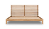 Tanner Solid Ash Queen Platform Bed in Flaxen by Modus Furniture at Eve Furniture