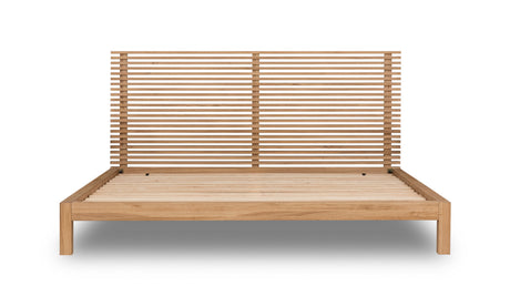 Tanner Solid Ash Queen Platform Bed in Flaxen by Modus Furniture at Eve Furniture