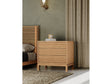 Tanner Three Drawer Ash Wood Nightstand in Flaxen by Modus Furniture at Eve Furniture