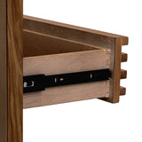 Tanner Three Drawer Ash Wood Nightstand in Roux by Modus Furniture at Eve Furniture