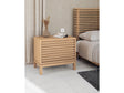 Tanner Two Drawer Ash Wood Nightstand in Flaxen by Modus Furniture at Eve Furniture