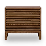 Tanner Two Drawer Ash Wood Nightstand in Roux by Modus Furniture at Eve Furniture