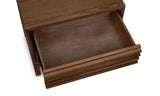 Tanner Two Drawer Ash Wood Nightstand in Roux by Modus Furniture at Eve Furniture